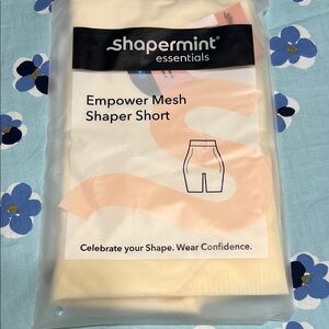 Shapermint Cream High Waist Shaper Shorts